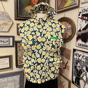 Diane Von Furstenberg x Target Floral Zip Front Hooded Vest XS